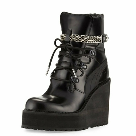 Puma Shoes - Puma Rihanna Fenty Platforms Boot Chain Edgy Cool